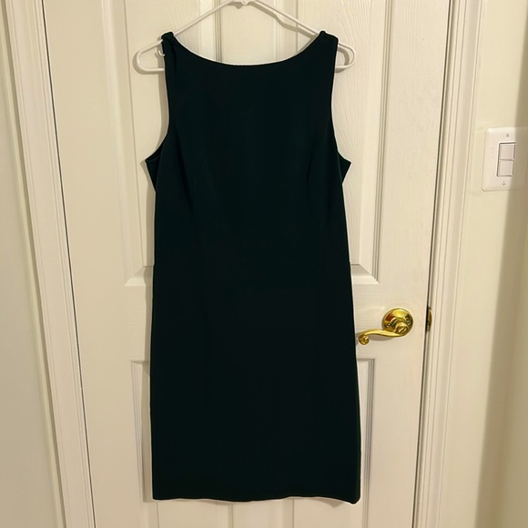MM Lafleur Lydia Twist Strap Sheath Dress in Forest Green New Size 16 - Picture 5 of 14
